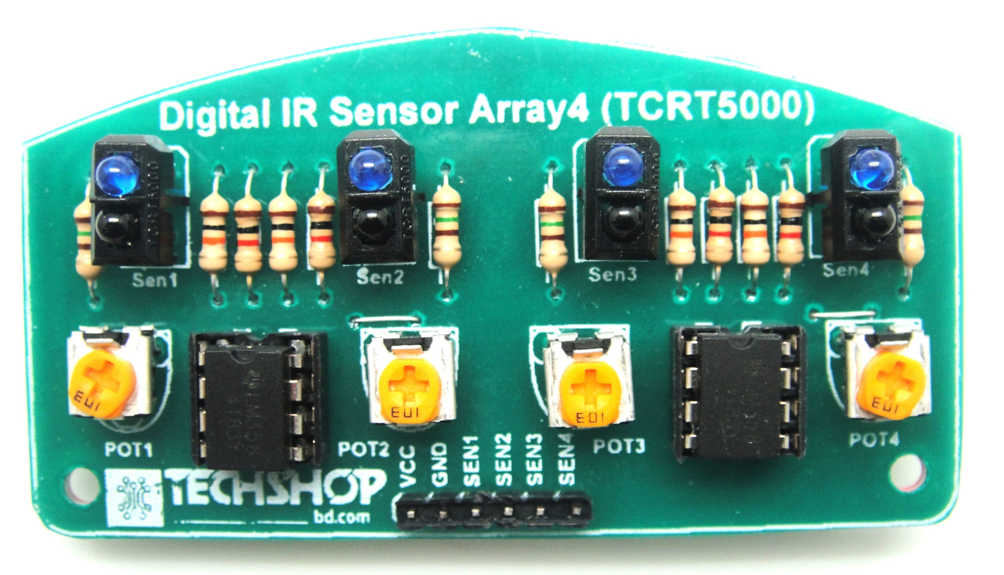 Digital IR Sensor Array4 (TCRT5000) - Tech Bazar || টেক বাজার